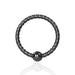 Flexible Black PVD Surgical Steel Twisted BCR Piercing - Monster Piercing