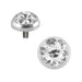 Crystal Stone Dermal Anchor Top - Monster Piercing