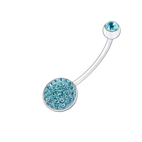 BioFlex Crystal Belly Ring - Monster Piercing