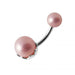 Pearl Spinal Belly Button Ring - Monster Piercing