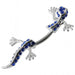 Jewelled Gecko Spinal Belly Button Ring - Monster Piercing