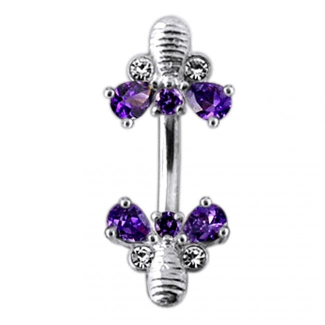 Jewelled Bumble Bees Spinal Ring - Monster Piercing