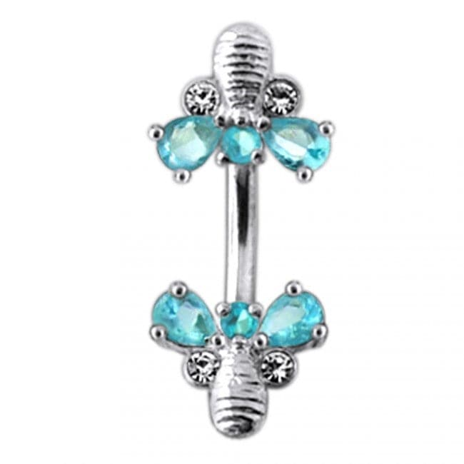 Jewelled Bumble Bees Spinal Ring - Monster Piercing