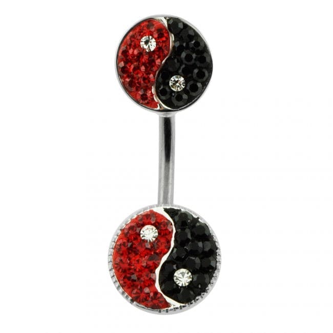 Yin & Yang Spinal Belly Ring - Monster Piercing