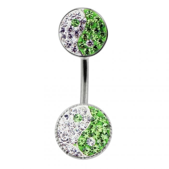 Yin & Yang Spinal Belly Ring - Monster Piercing