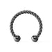 Flexible Surgical Steel Twisted Circular Barbell - Monster Piercing