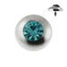 Bezel Set Jeweled Dermal Anchor Tops - Monster Piercing