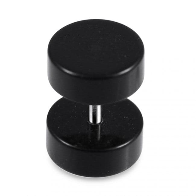 UV Black 8MM Fake Ear Plug - Monster Piercing