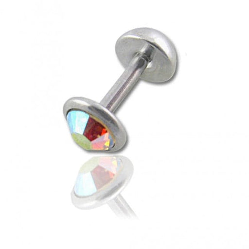 316L Surgical Steel Jeweled Fake Ear plug - Monster Piercing