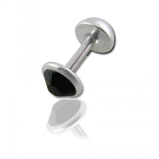 316L Surgical Steel Jeweled Fake Ear plug - Monster Piercing