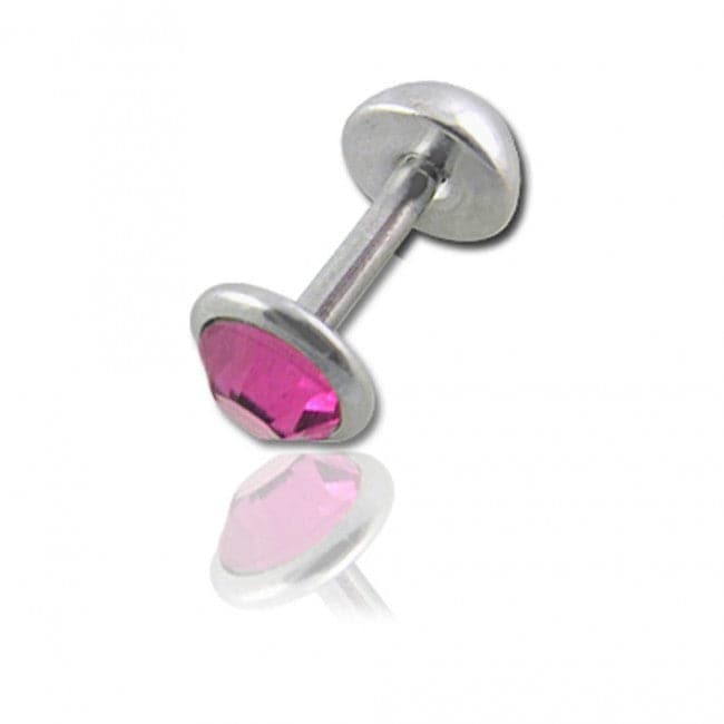 316L Surgical Steel Jeweled Fake Ear plug - Monster Piercing