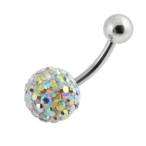 Crystal Stone Belly Ring Body Jewelry - Monster Piercing