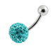 Crystal Stone Belly Ring Body Jewelry - Monster Piercing