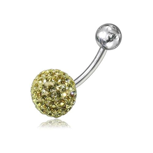 Crystal Stone Belly Ring Body Jewelry - Monster Piercing