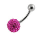 Crystal Stone Belly Ring Body Jewelry - Monster Piercing