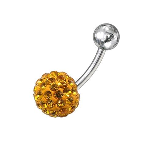 Crystal Stone Belly Ring Body Jewelry - Monster Piercing