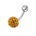 Crystal Stone Belly Ring Body Jewelry - Monster Piercing