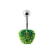 Fruit Shaped Crystal Studded Belly Ring - Monster Piercing