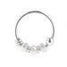 925 Sterling Silver Beaded Seamless Continuous Nose Hoop Ring  - Monster Piercing