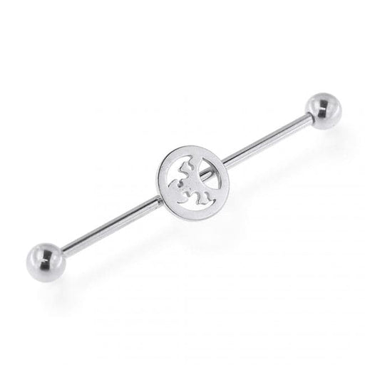 316L Surgical Steel Skull & Crossbones Industrial Barbell - Monster Piercing