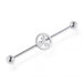 316L Surgical Steel Skull & Crossbones Industrial Barbell - Monster Piercing