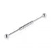 316L Surgical Steel Striped Center Ear Industrial Barbell - Monster Piercing