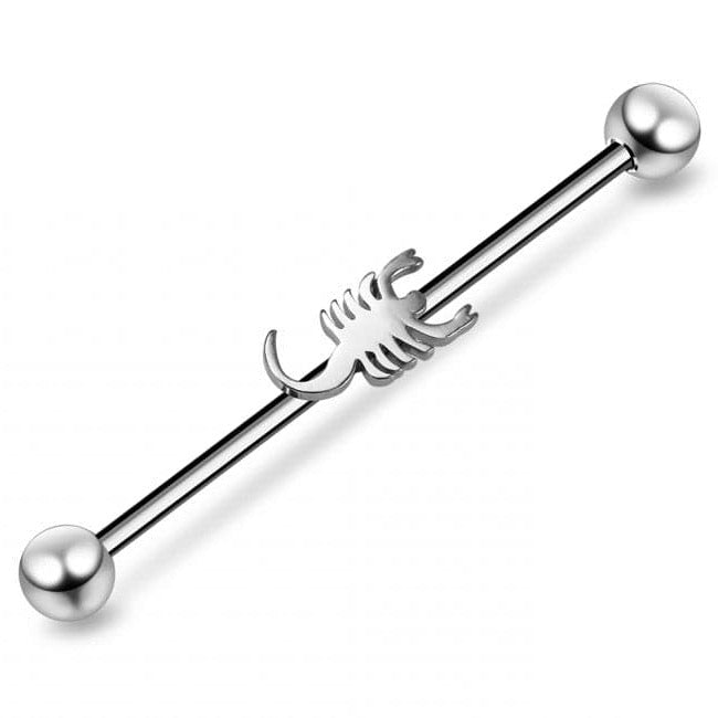 316L Surgical Steel Scorpion Industrial Barbell - Monster Piercing