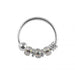 925 Sterling Silver Beaded Seamless Continuous Nose Hoop Ring  - Monster Piercing