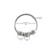 925 Sterling Silver 3 CZ Paved Nose Hoop Ring - Monster Piercing