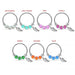 925 Sterling Silver Opal Bead with Leaf Charm Nose Hoop Ring - Monster Piercing