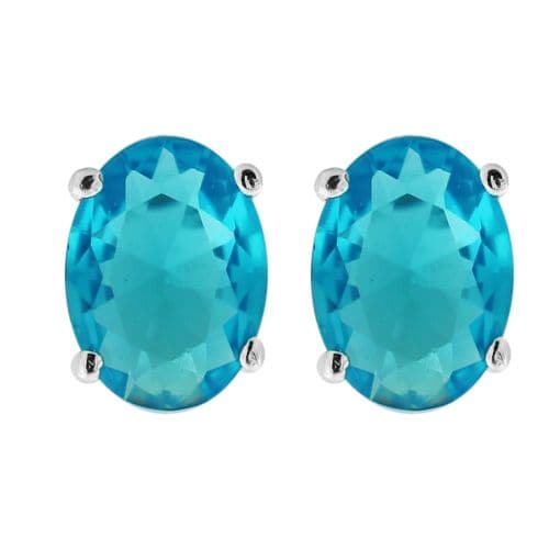 925 Sterling Silver Single Jewelled Fancy Ear Stud - Monster Piercing