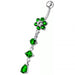 Flower Dangling Surgical Grade Steel Curved Bar Belly Ring - Monster Piercing