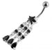 Chandelier Star Dangling Belly Ring - Monster Piercing