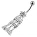 Chandelier Star Dangling Belly Ring - Monster Piercing