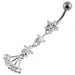 Star Fancy Flower Dangling Belly Ring - Monster Piercing