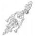 925 Sterling silver Chandelier Dangling Curved Belly Ring - Monster Piercing