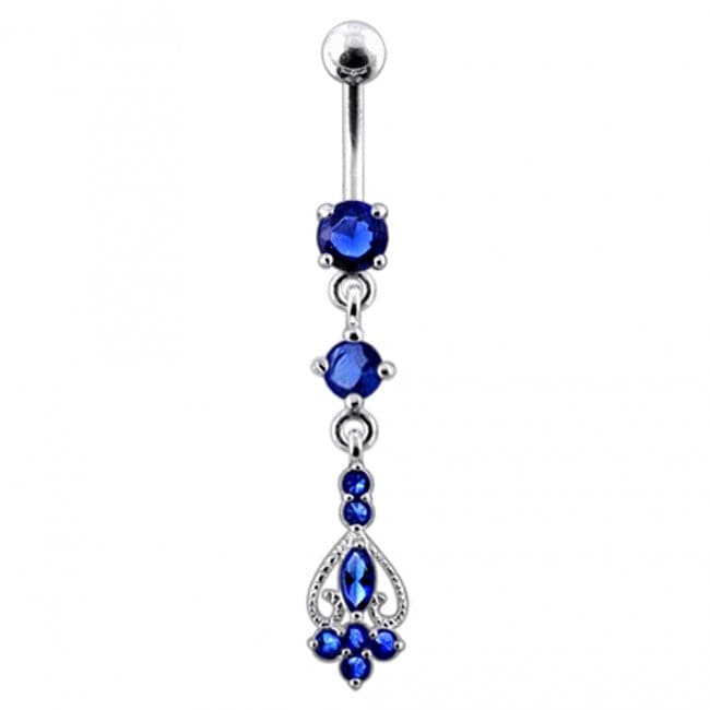 Flower Bud Dangling Belly Ring - Monster Piercing