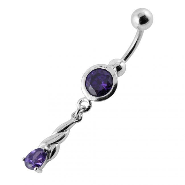 Twined Dangling Belly Ring - Monster Piercing