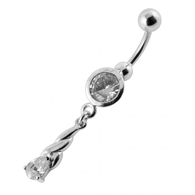 Twined Dangling Belly Ring - Monster Piercing