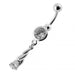 Twined Dangling Belly Ring - Monster Piercing