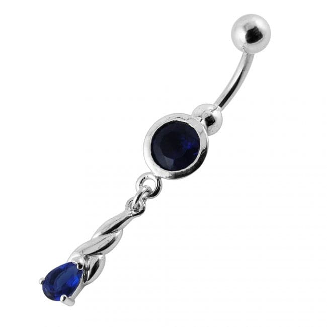 Twined Dangling Belly Ring - Monster Piercing