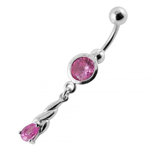 Twined Dangling Belly Ring - Monster Piercing