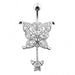 Mother and Child Buttterfly Belly Ring - Monster Piercing