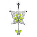 Mother and Child Buttterfly Belly Ring - Monster Piercing