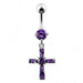 Fancy Cross Dangling Belly Ring - Monster Piercing