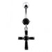 Fancy Cross Dangling Belly Ring - Monster Piercing