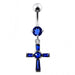 Fancy Cross Dangling Belly Ring - Monster Piercing