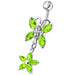 Butterfly and Flower Dangling Navel Belly Ring - Monster Piercing