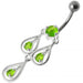 Elegant Chandelier Dangling Belly Ring - Monster Piercing