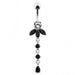 Orchid Flower Dangling Belly Ring - Monster Piercing